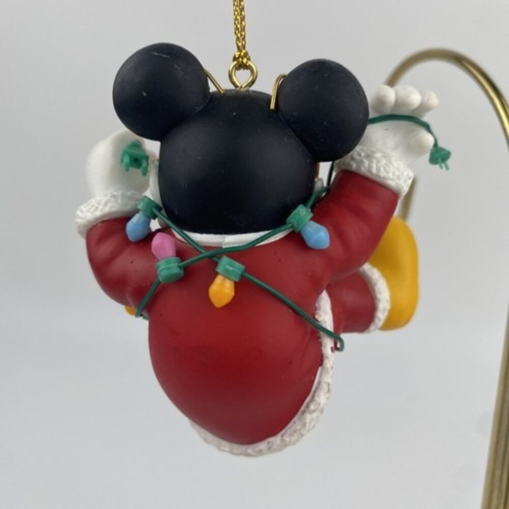 Grolier Disney Christmas Magic Ornament Mickey's Tangled Lights Vintage - Picture 3 of 6